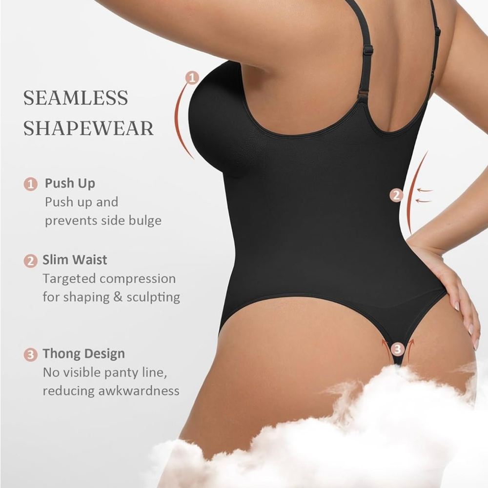 NWT Feelingirl Thong Bodysuit Tummy Control